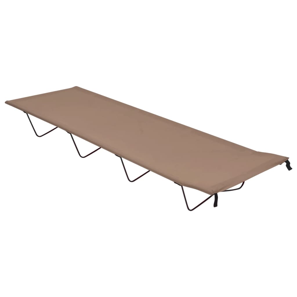 Campingbedden 180X60X19 Cm Oxford Stof En Staal 2 Taupe