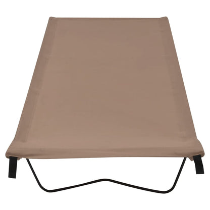 Campingbedden 180X60X19 Cm Oxford Stof En Staal 2 Taupe