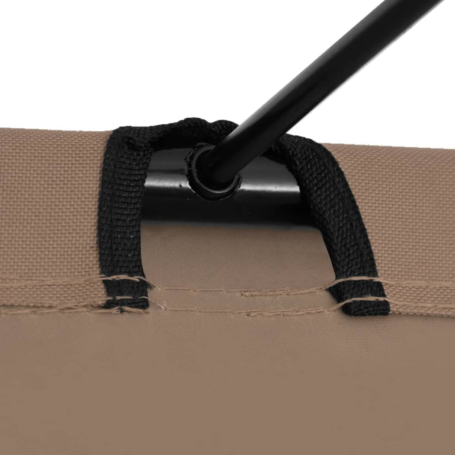 Campingbedden 180X60X19 Cm Oxford Stof En Staal 2 Taupe