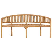 Bankje Banaanvormig Massief Teakhout 180 cm