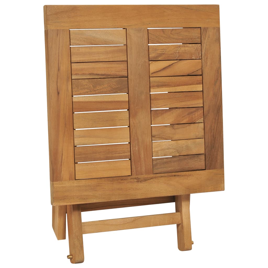 Ligbed Met Inklapbare Tafel Massief Teakhout 1 Met tafel