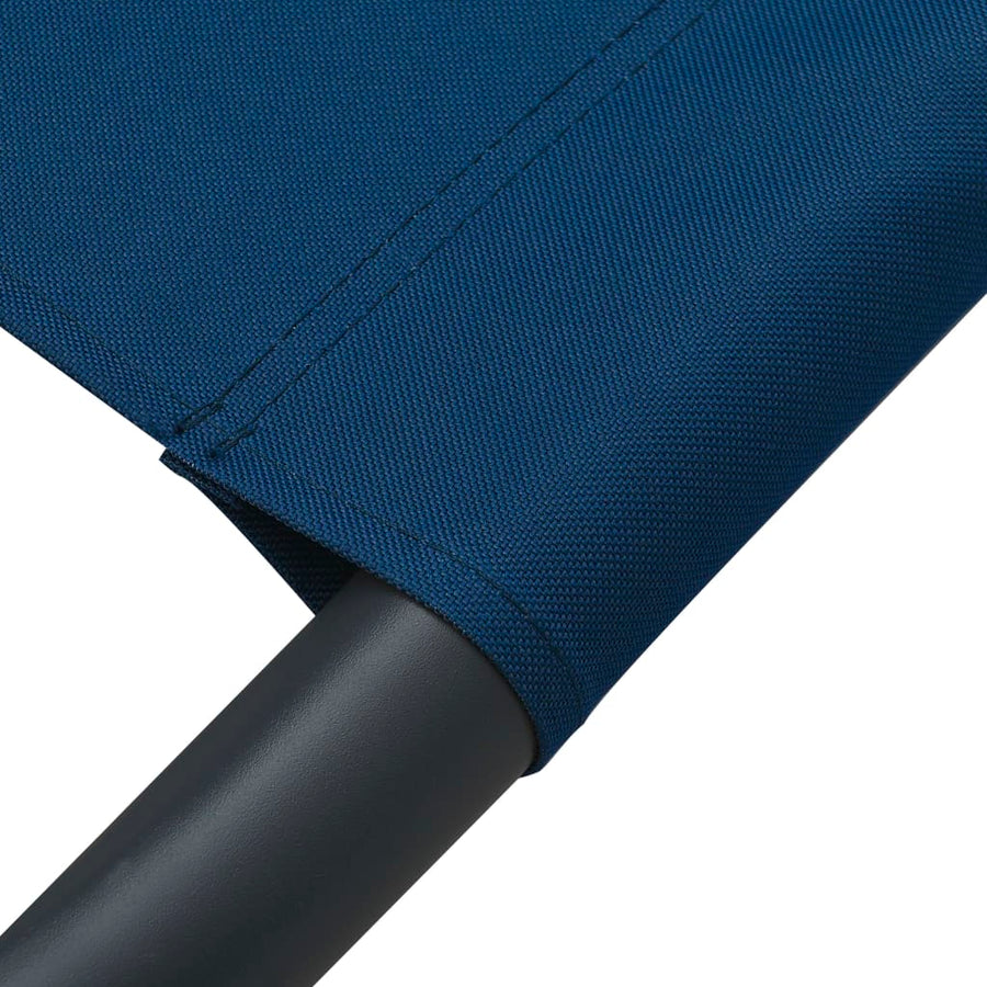 Loungebed Met Luifel En Kussens Blauw