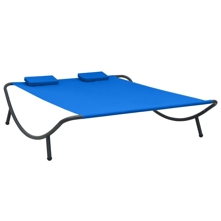Loungebed Stof Blauw