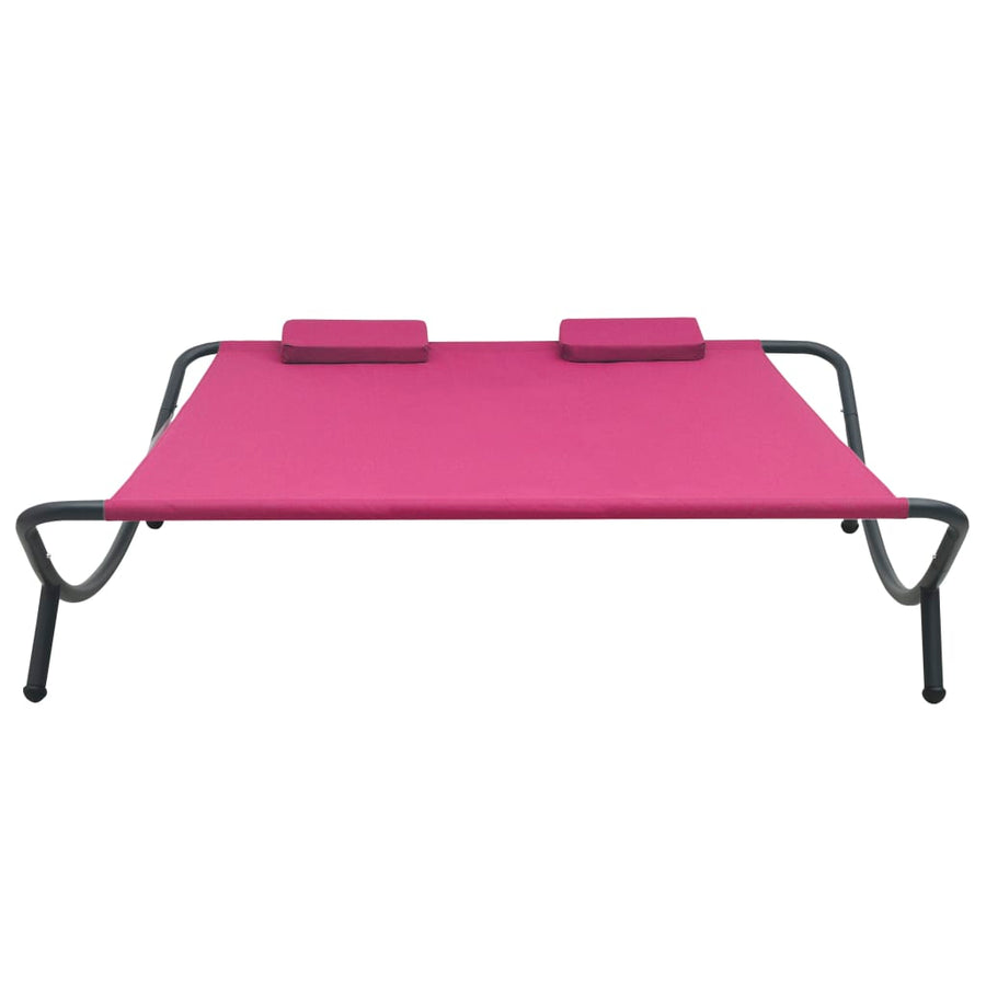 Loungebed Stof Roze