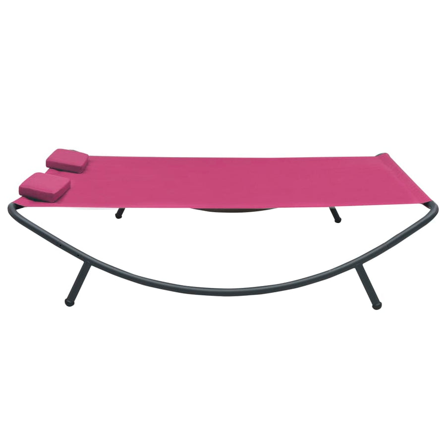 Loungebed Stof Roze