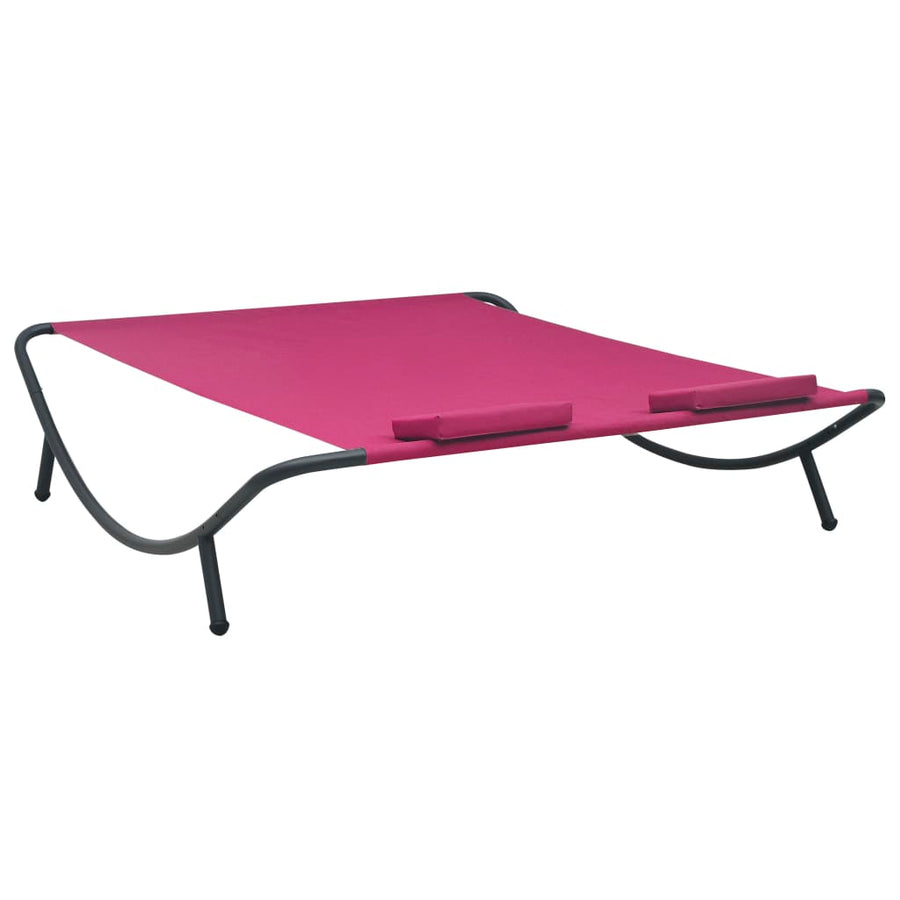 Loungebed Stof Roze