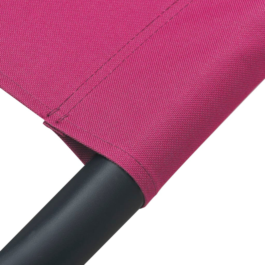 Loungebed Stof Roze