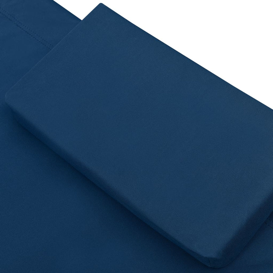 Loungebed Met Luifel En Kussen Blauw