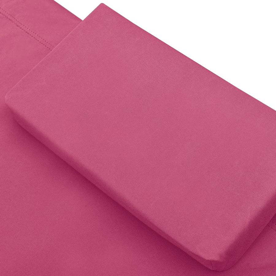 Loungebed Met Luifel En Kussen Roze