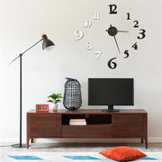 Wandklok 100 cm zwart wit EVA