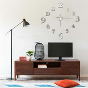 Wandklok 100 cm zilver EVA