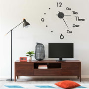 Wandklok 100 cm zwart EVA