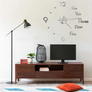 Wandklok 100 cm zilver EVA