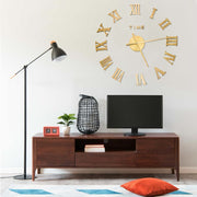 Wandklok 100 cm goud EVA