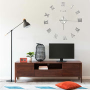 Wandklok 100 cm zilver EVA