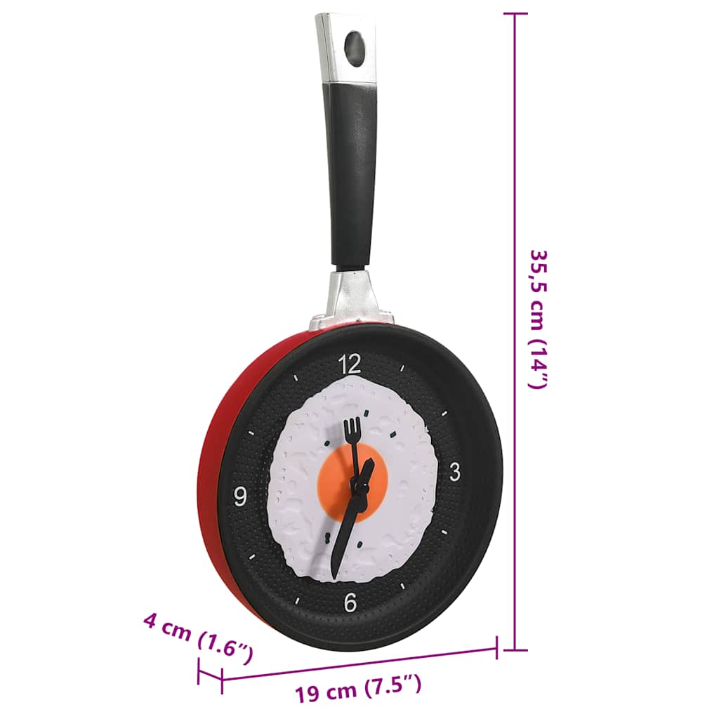 Wandklok ei-in-pan 18,8 cm