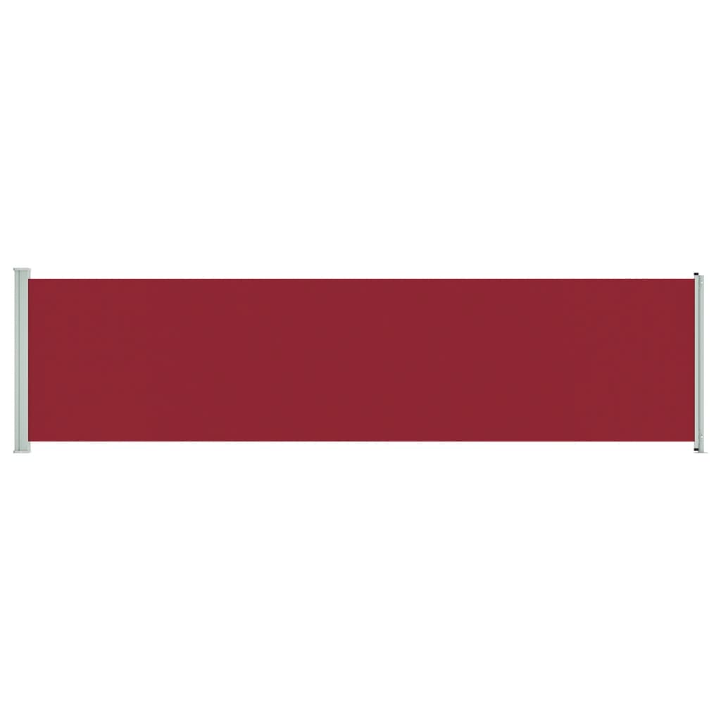 Tuinscherm Uittrekbaar 600 x 160 cm Rood