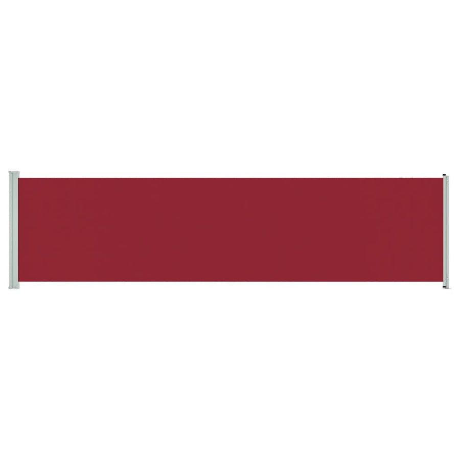 Tuinscherm Uittrekbaar 600 x 160 cm Rood