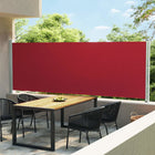 Tuinscherm Uittrekbaar 600 x 160 cm Rood