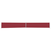 Tuinscherm uittrekbaar 140x1200 cm rood grijs