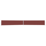 Retractable garden screen 170x1200 cm brown