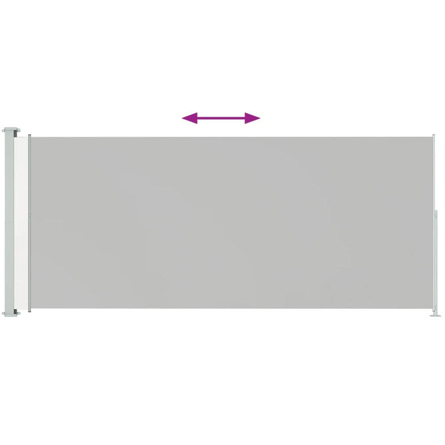 Tuinscherm Uittrekbaar Kleurig 180 x 500 cm Crème