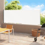 Tuinscherm uittrekbaar 180x500 cm crème
