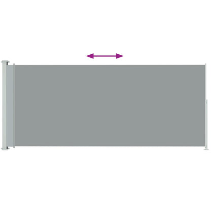Tuinscherm Uittrekbaar 180 x 500 cm Grijs