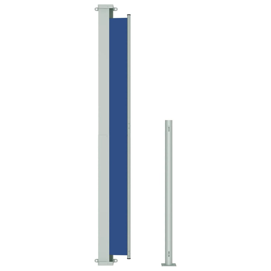 Tuinscherm Uittrekbaar 180X500 Cm Blauw