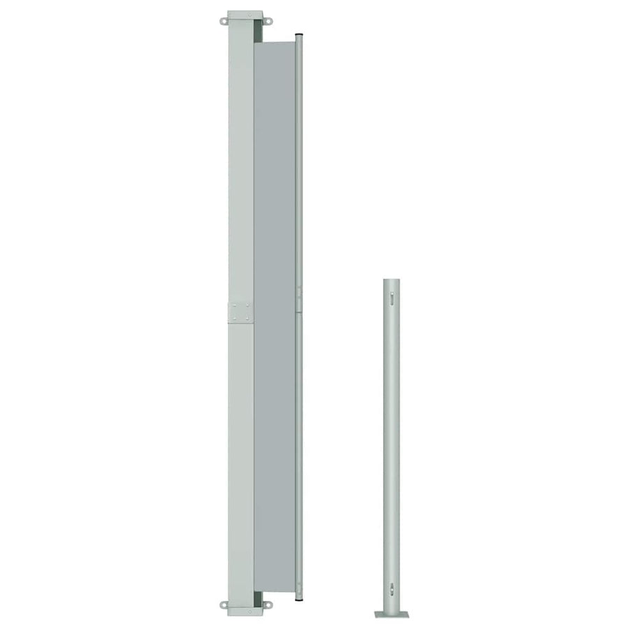 Tuinscherm uittrekbaar 200x500 cm grijs