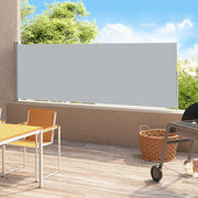 Tuinscherm uittrekbaar 500x200 cm grijs