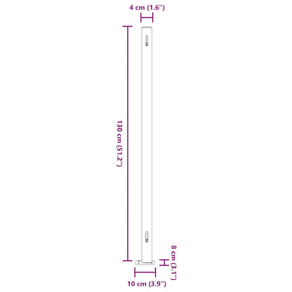 Tuinscherm uittrekbaar 220x300 cm crème