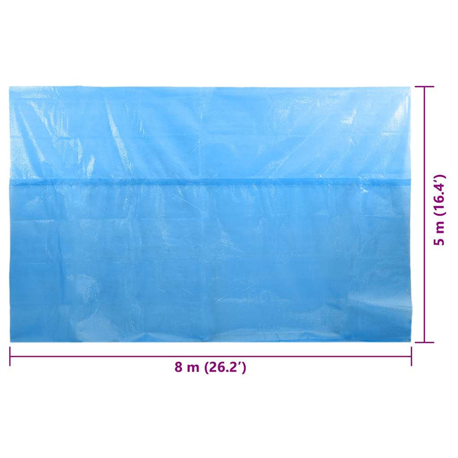 Zwembadhoes Rechthoekig 800X500 Cm Pe 800 x 500 cm 110 μm Blauw