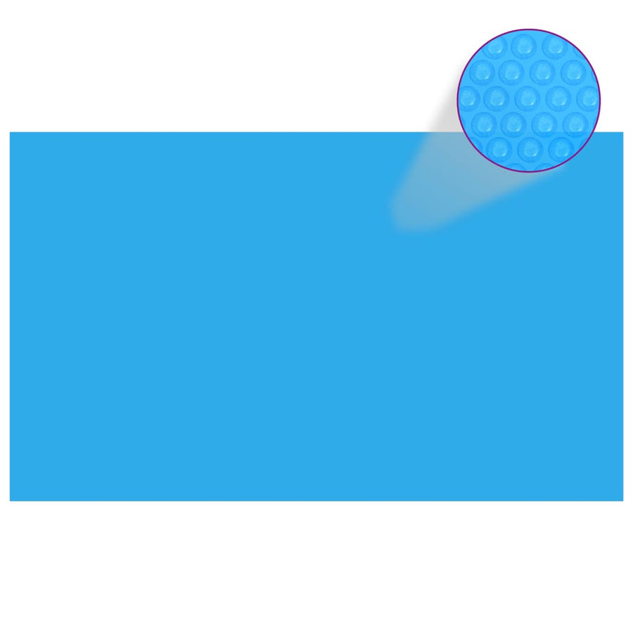 Zwembadhoes rechthoekig 1000x600 cm PE blauw 1000 x 600 cm Blauw