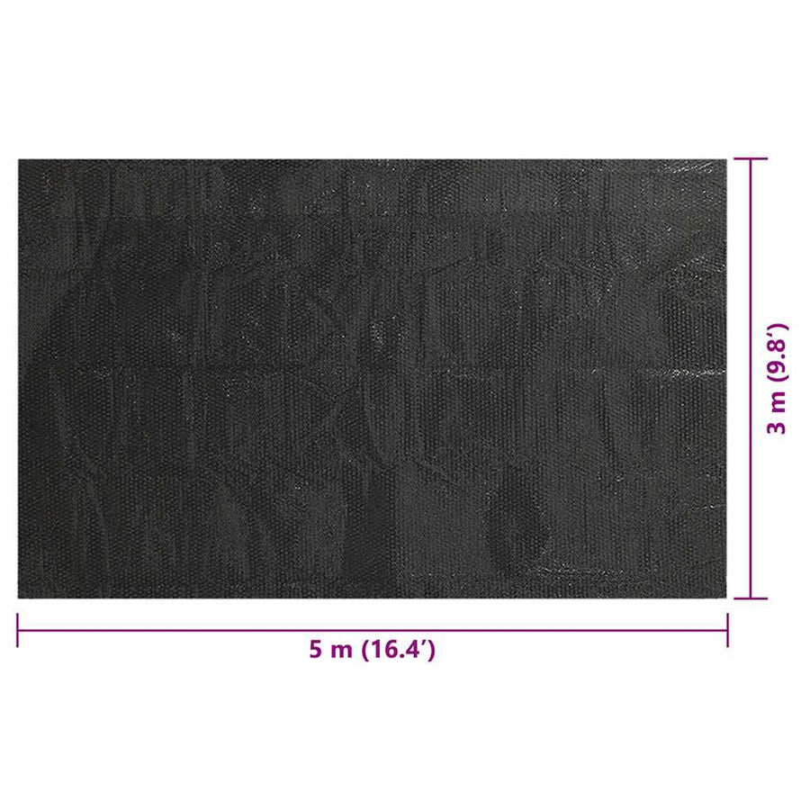 Zwembadhoes Rechthoekig Pe 500 x 300 cm Zwart
