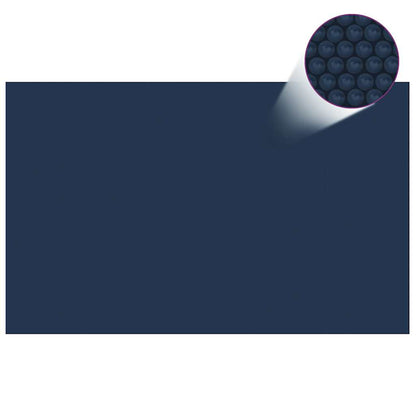 Zwembadfolie Solar Drijvend 800X500 Cm Pe Zwart En Blauw