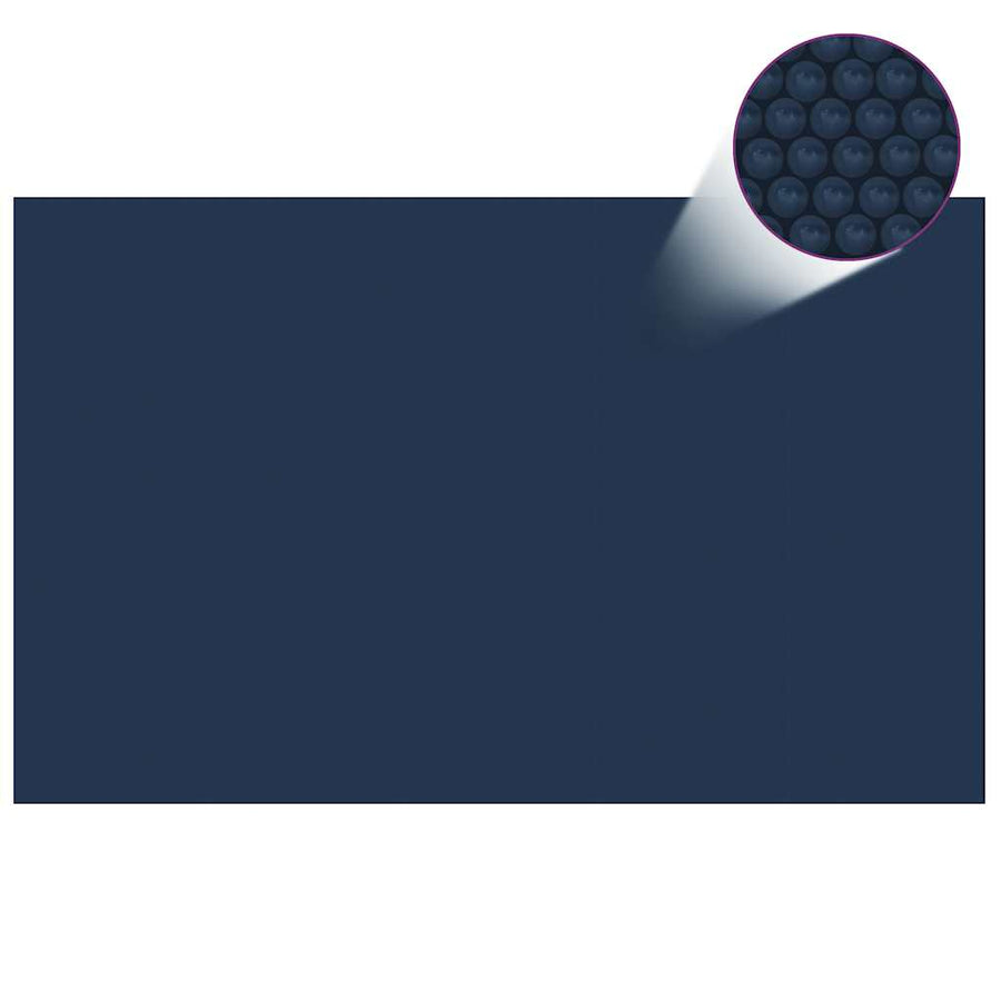Zwembadfolie Solar Drijvend 800X500 Cm Pe Zwart En Blauw