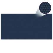 Zwembadfolie solar drijvend 1000x500 cm PE zwart blauw