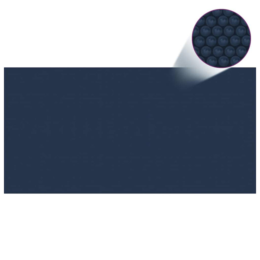 Zwembadfolie Solar Drijvend 1000X500 Cm Pe Zwart En Blauw