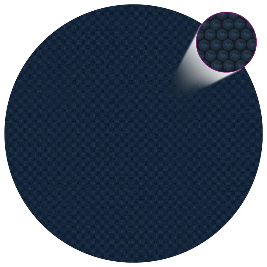 Zwembadfolie Solar Drijvend 455 Cm Pe Zwart En Blauw 1 Ø 455 cm
