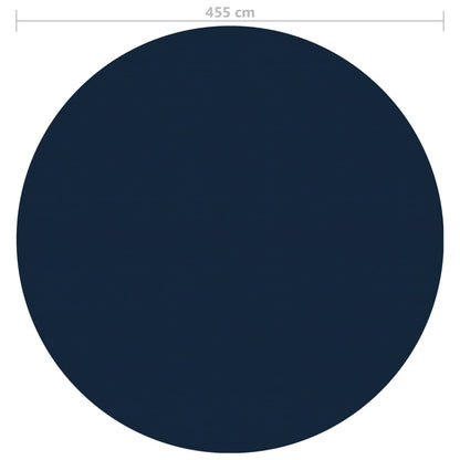 Zwembadfolie Solar Drijvend 455 Cm Pe Zwart En Blauw 1 Ø 455 cm