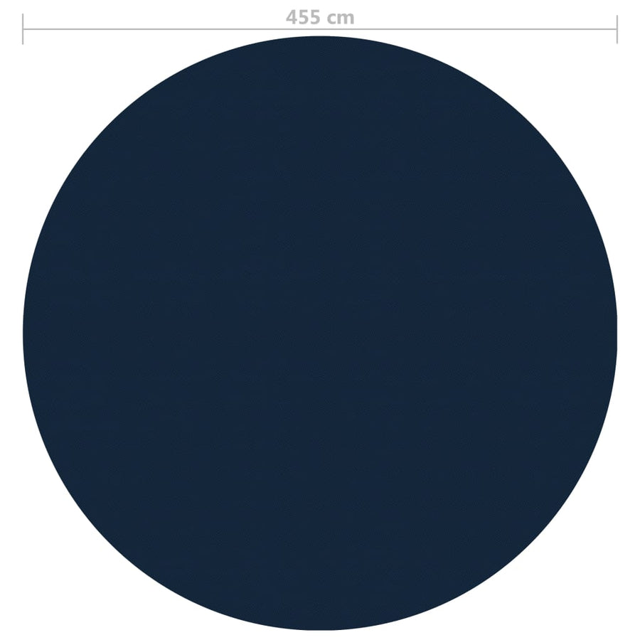 Zwembadfolie Solar Drijvend 455 Cm Pe Zwart En Blauw 1 Ø 455 cm