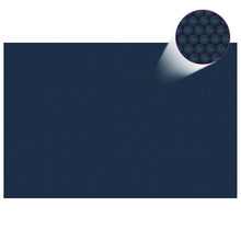 Zwembadfolie Solar Drijvend Pe 300 x 200 cm Zwart en blauw