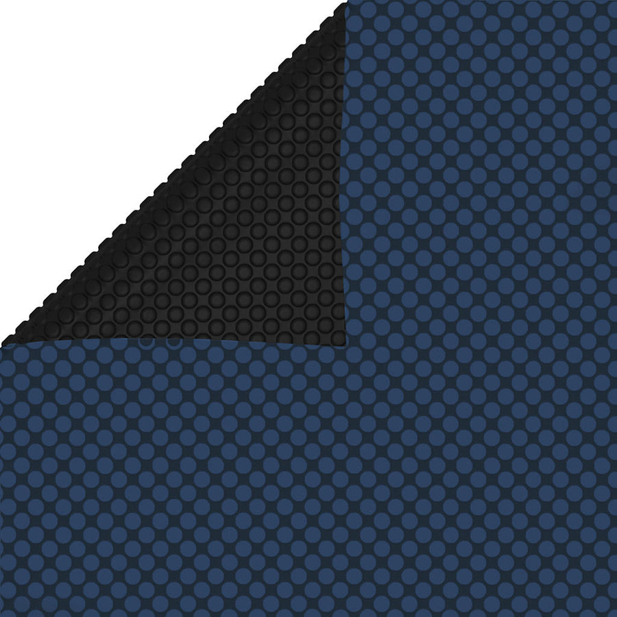 Zwembadfolie Solar Drijvend Pe 400 x 200 cm Zwart en blauw