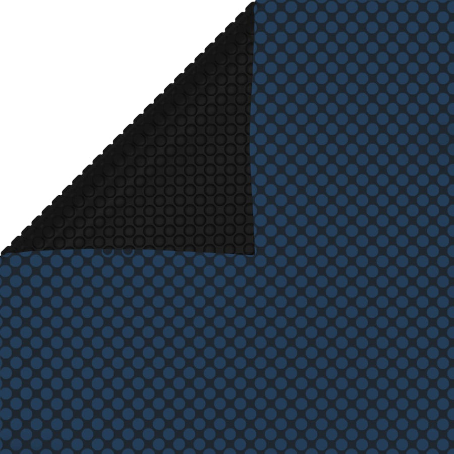 Zwembadfolie solar drijvend 488x244 cm PE zwart en blauw 488 x 244 cm Zwart en blauw