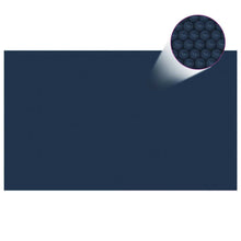 Zwembadfolie Solar Drijvend Pe 500 x 300 cm Zwart en blauw