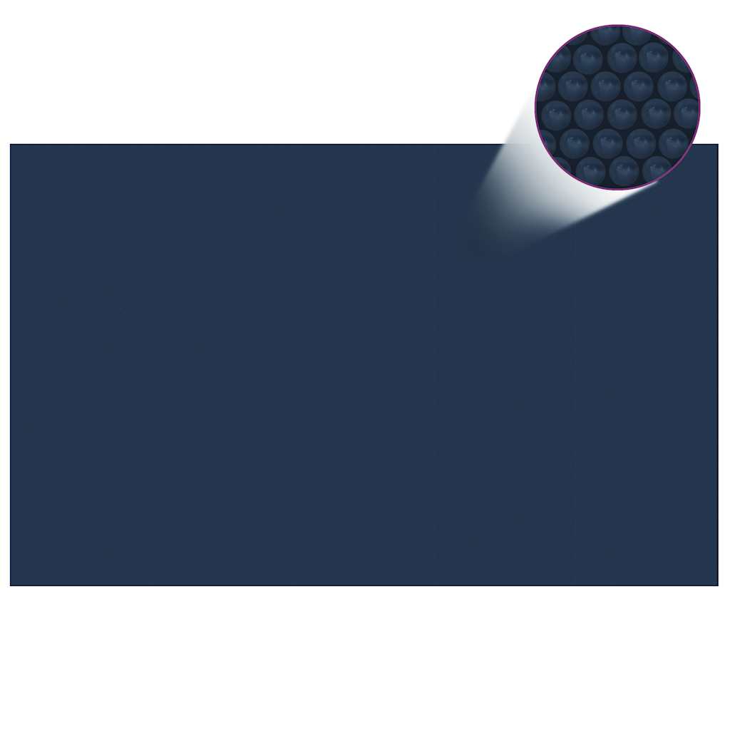 Zwembadfolie Solar Drijvend 800X500 Cm Pe 800 x 500 cm 110 μm Zwart en blauw