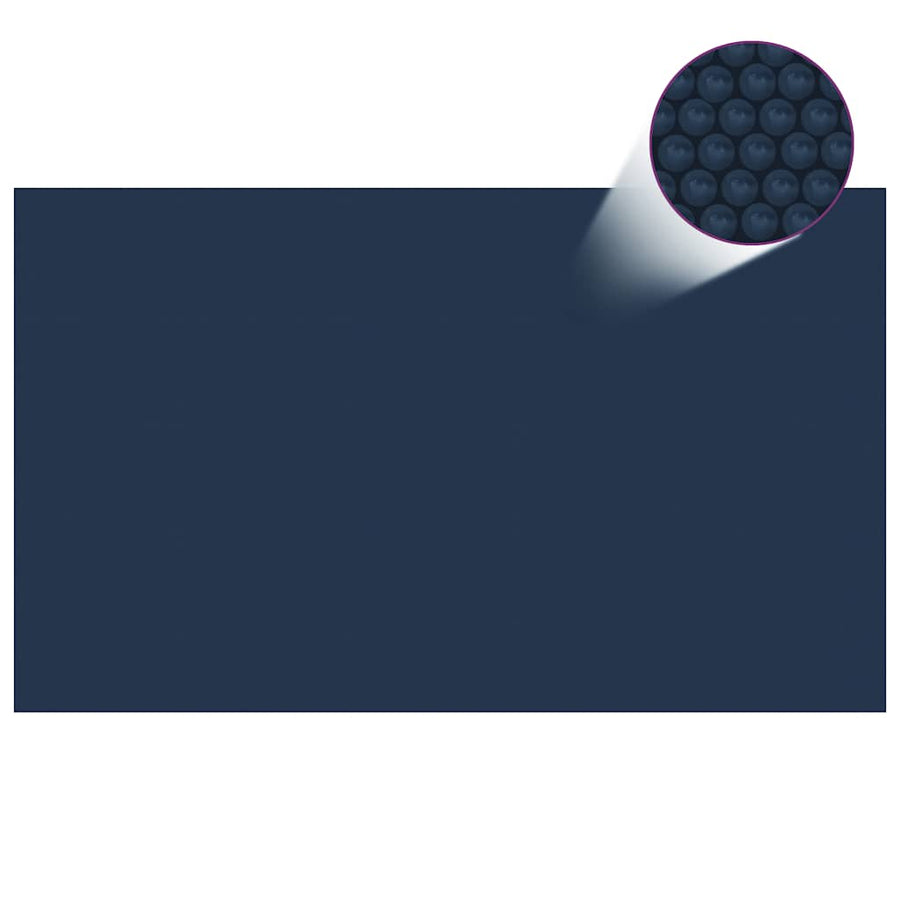 Zwembadfolie Solar Drijvend 1000X600 Cm Pe Zwart En Blauw