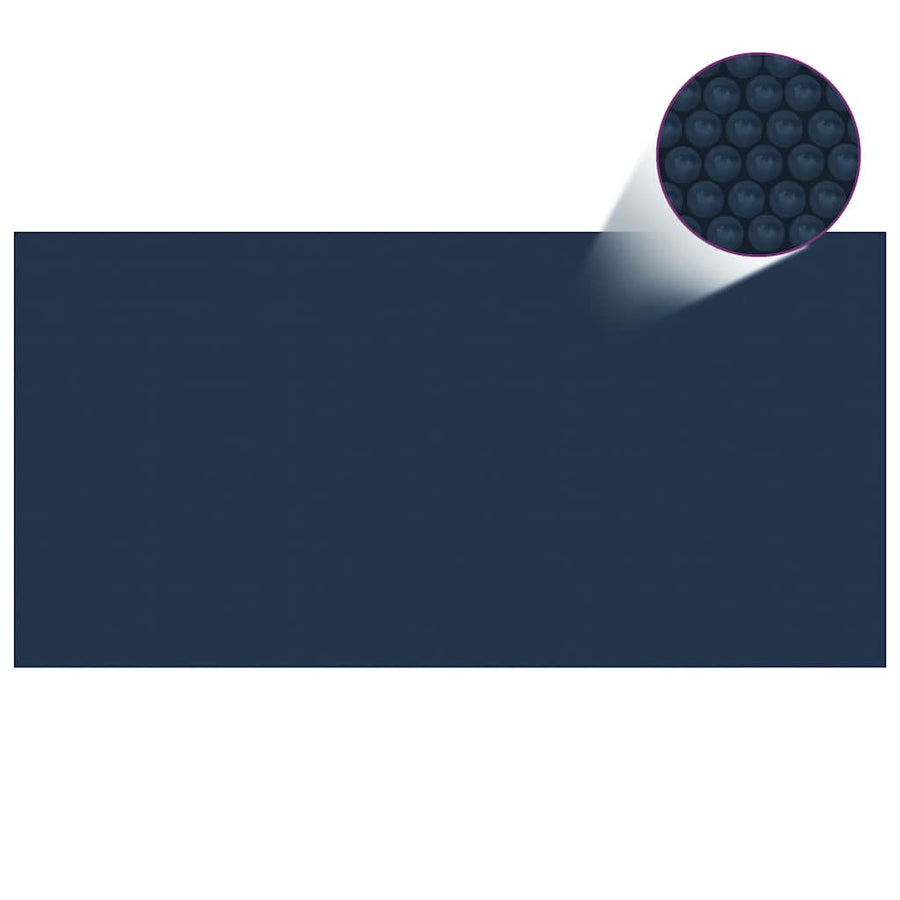 Zwembadfolie Solar Drijvend Pe 1200 x 600 cm Zwart en blauw