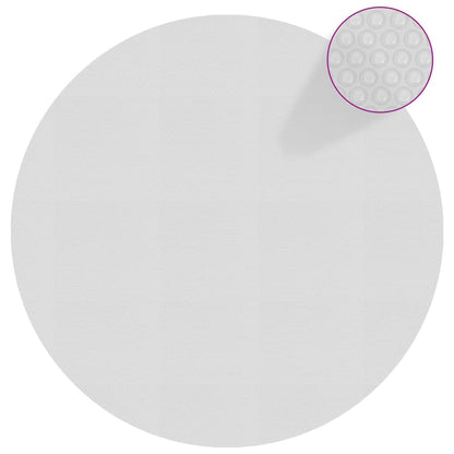 Zwembadfolie solar drijvend 381 cm PE grijs Ø 381 cm Grijs